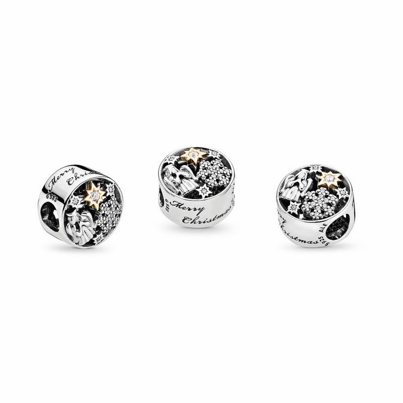 Pandora Celestial Wonders Charm Ireland - Two Tone/Cubic Zirconia - 486179IVM